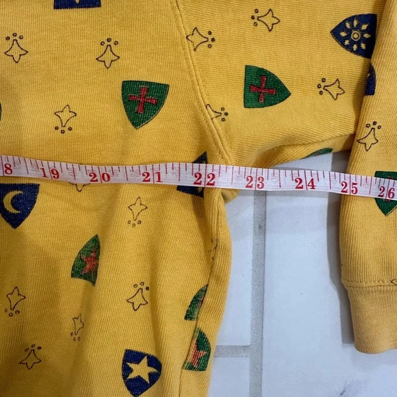 The Great Plains Clothing Company Size Large Mustard Yellow Sweatshirt - Crest - Picture 6 of 7